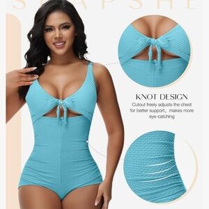 Women's Blue One-Piece Swimsuit